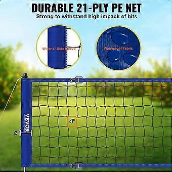 Volleyball - Volleyball net - Net - Badminton net - Adjustable height steel poles.