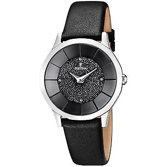 Feast Quartz Analog Women's Watch with F16661/4 Synthetic Leather Bracelet