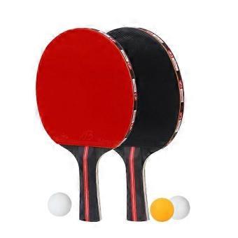 Table Tennis Racket Horizontal Suit Shot Beginner Training Ping-pong Board Table Tennis Racket Set Two Shot Three Balls-ak