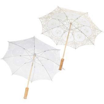 Bridal Umbrella Lace Umbrella for Wedding Photo Props 8Pcs Included