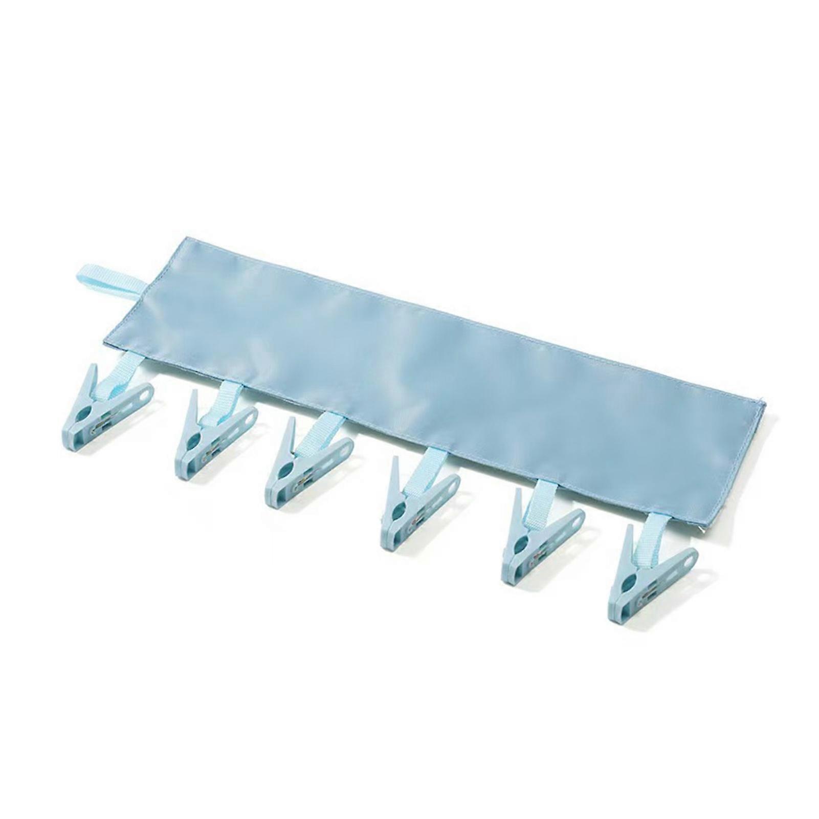 Foldable 6-Clip Wardrobe Hanger
