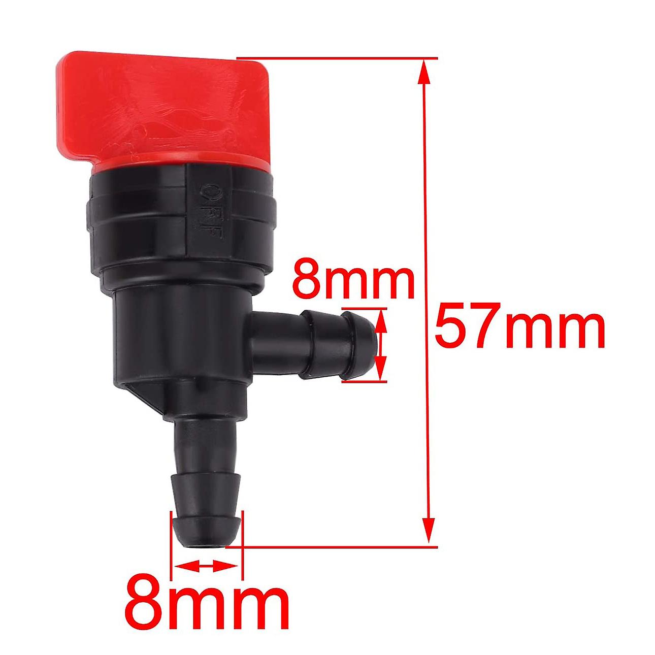 Gas Absperrventil Bopurtotly 698181 494539 697944 1/4 Zoll 90 Grad Kraftstoffabsperrventil Mit Klemme Ersatz Für Briggs & Stratton Tecumseh Rasenmäher Generator 491588 S