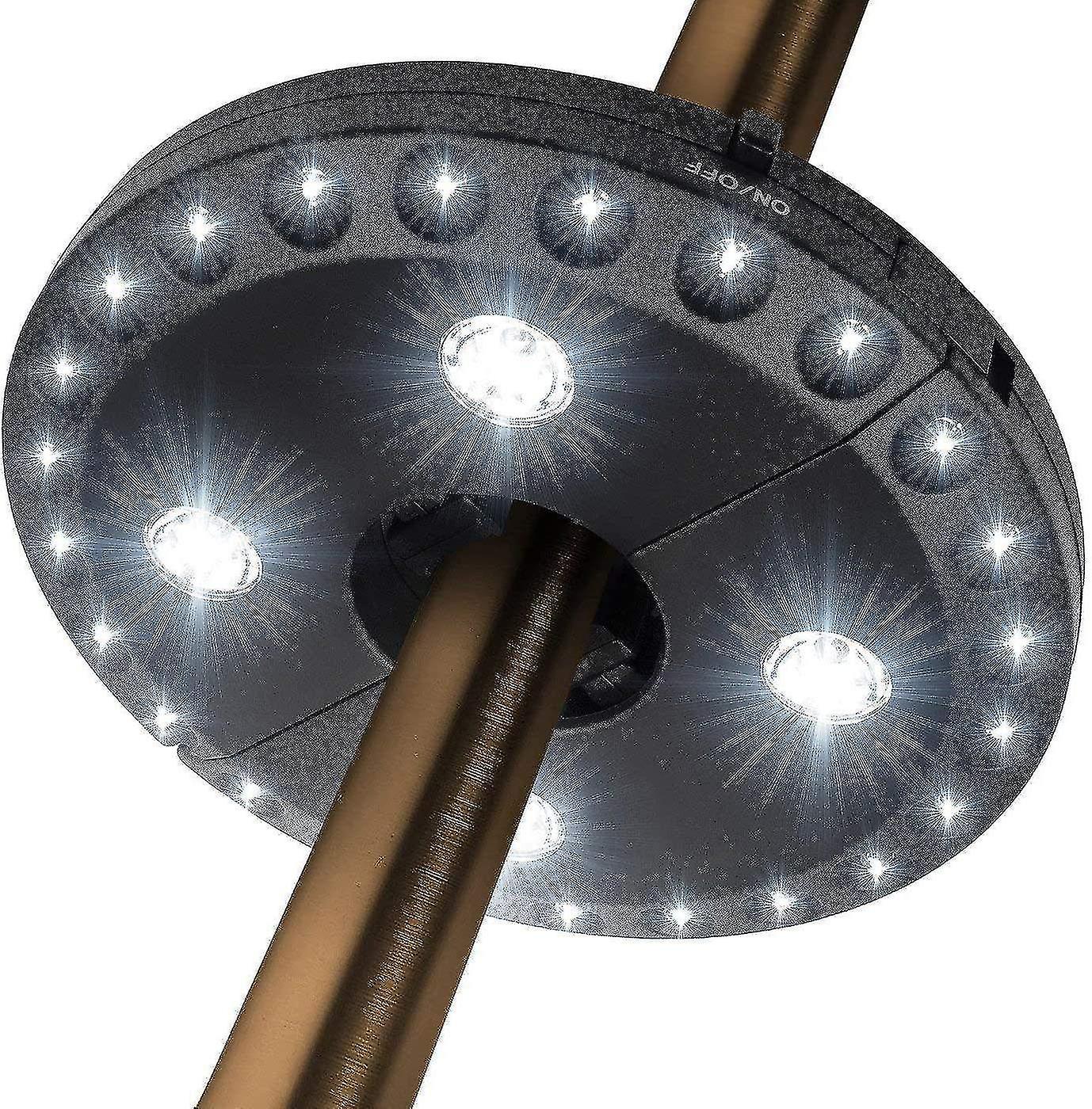 Patio Umbrella Light 3 Brightness Modes Cordless 28 Led Lights At 200 Lumens-4 X Aa Battery Operated