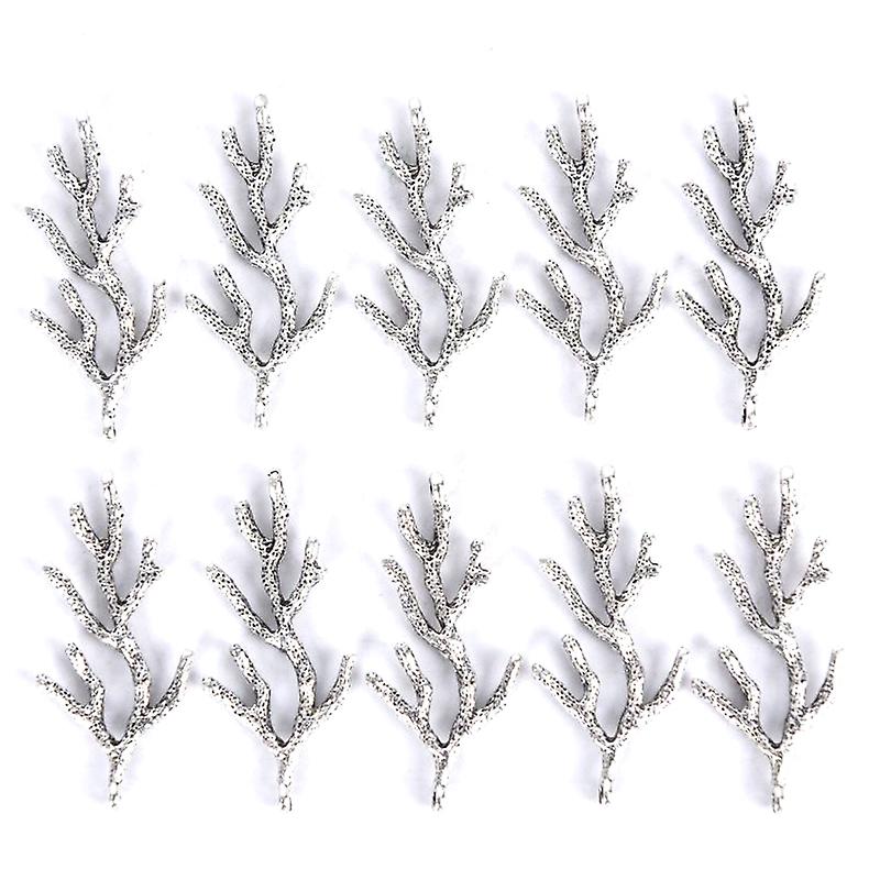 10pcs/set Vintage Alloy Branch Charms Pendant Jewelry Finding Diy Making Craft