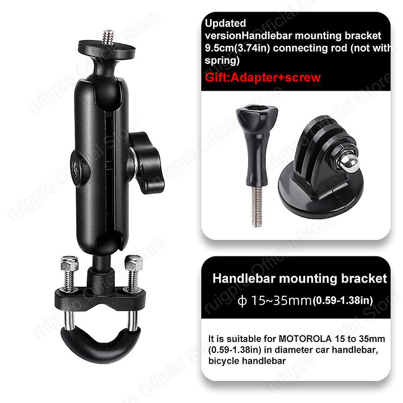Motorcycle Bike Camera Holder Handlebar Mirror Mount Bracket Metal Stand For Gopro Osmo Action Insta 360 One R X X2 Accessory