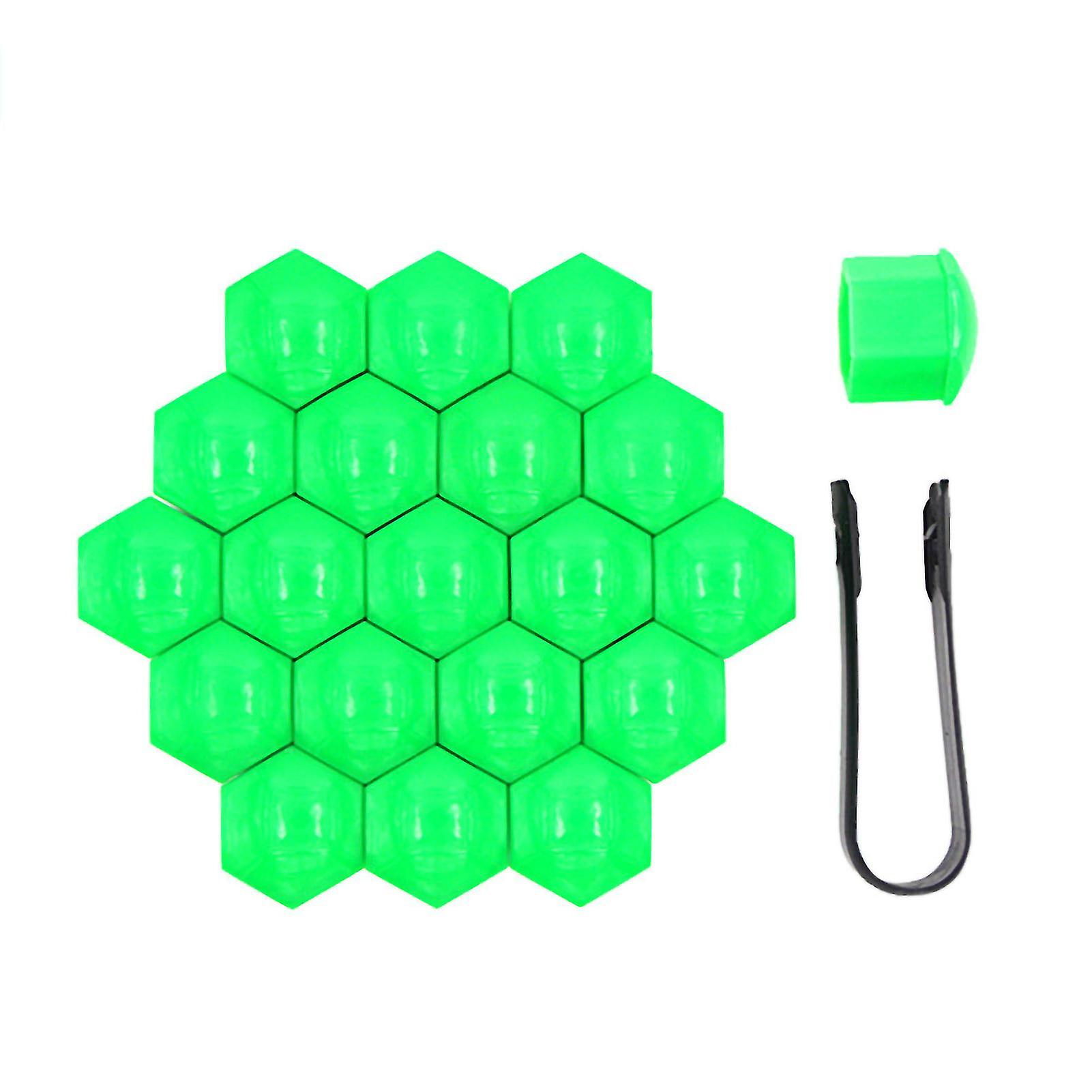 20pcs عجلة الجوز غطاء عالية الصلابة واقية البلاستيك الغبار الإطارات المسمار كاب للسيارة