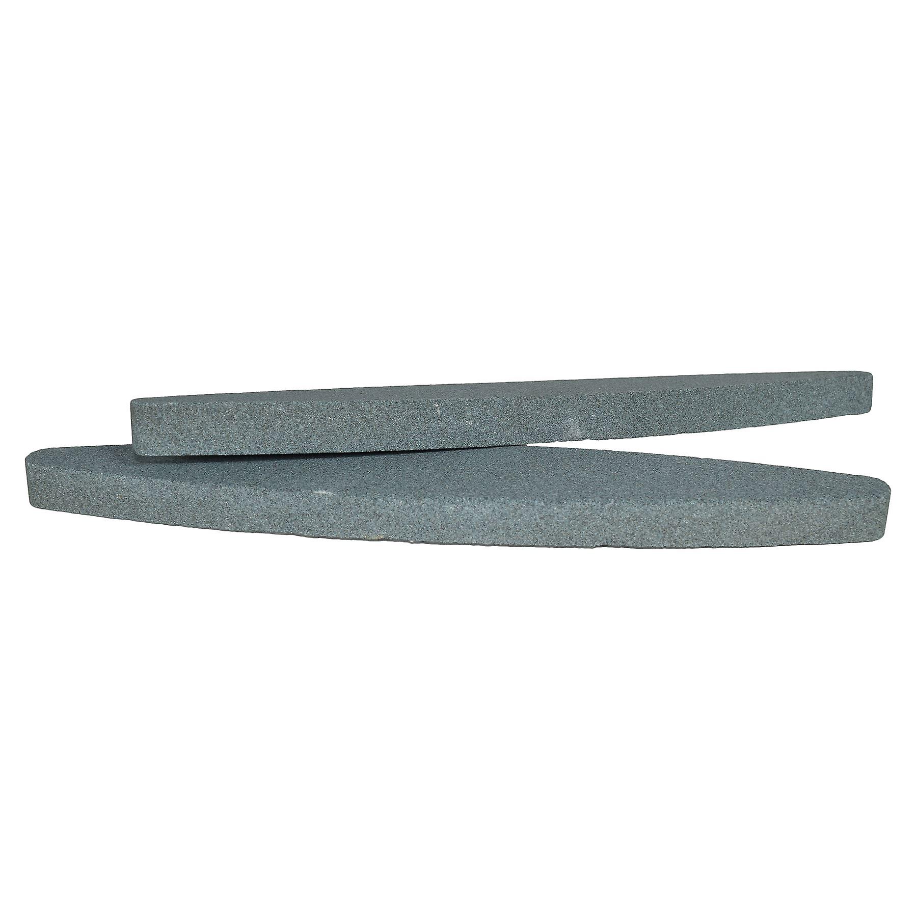 2pc Sharpening Stones Flat Boat Shaped Aluminium OxideBlades Shears Scissors