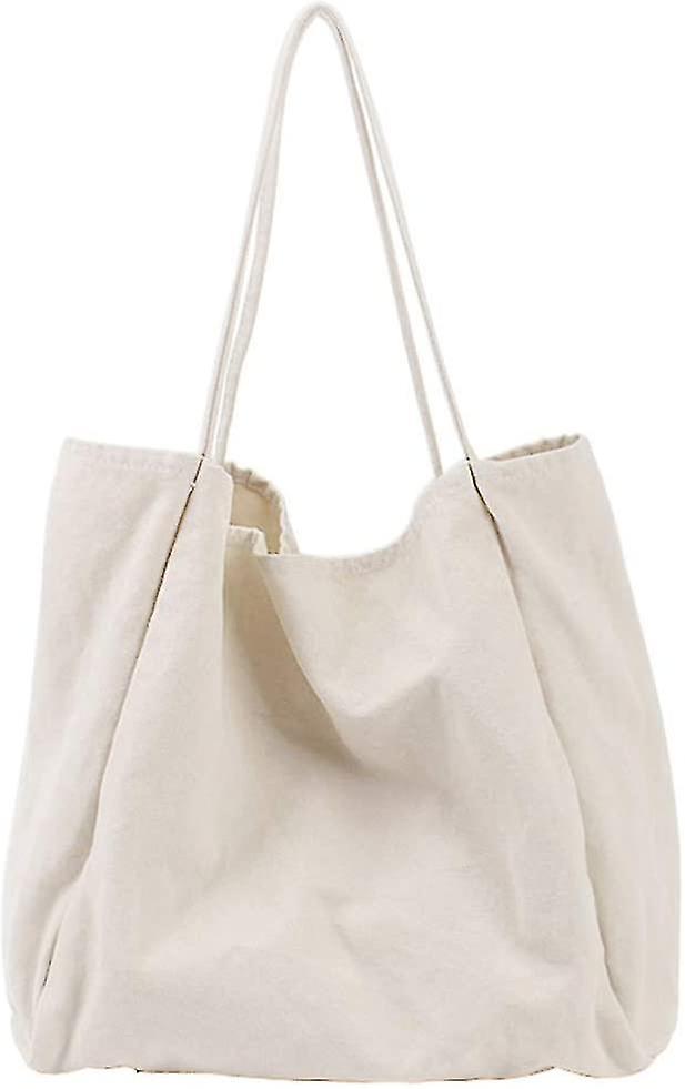 Simple, Solid Color, Large Capacity, Literary And Leisure Shoulder Bag Can Be Used As A Shoppin