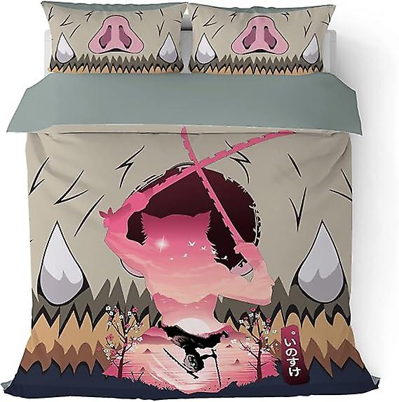 Japoński Anime Kołdra Zestaw Pościel Zestaw miękkiej kołdry z mikrofibry dla dzieci Chłopcy Teens Room Dcor