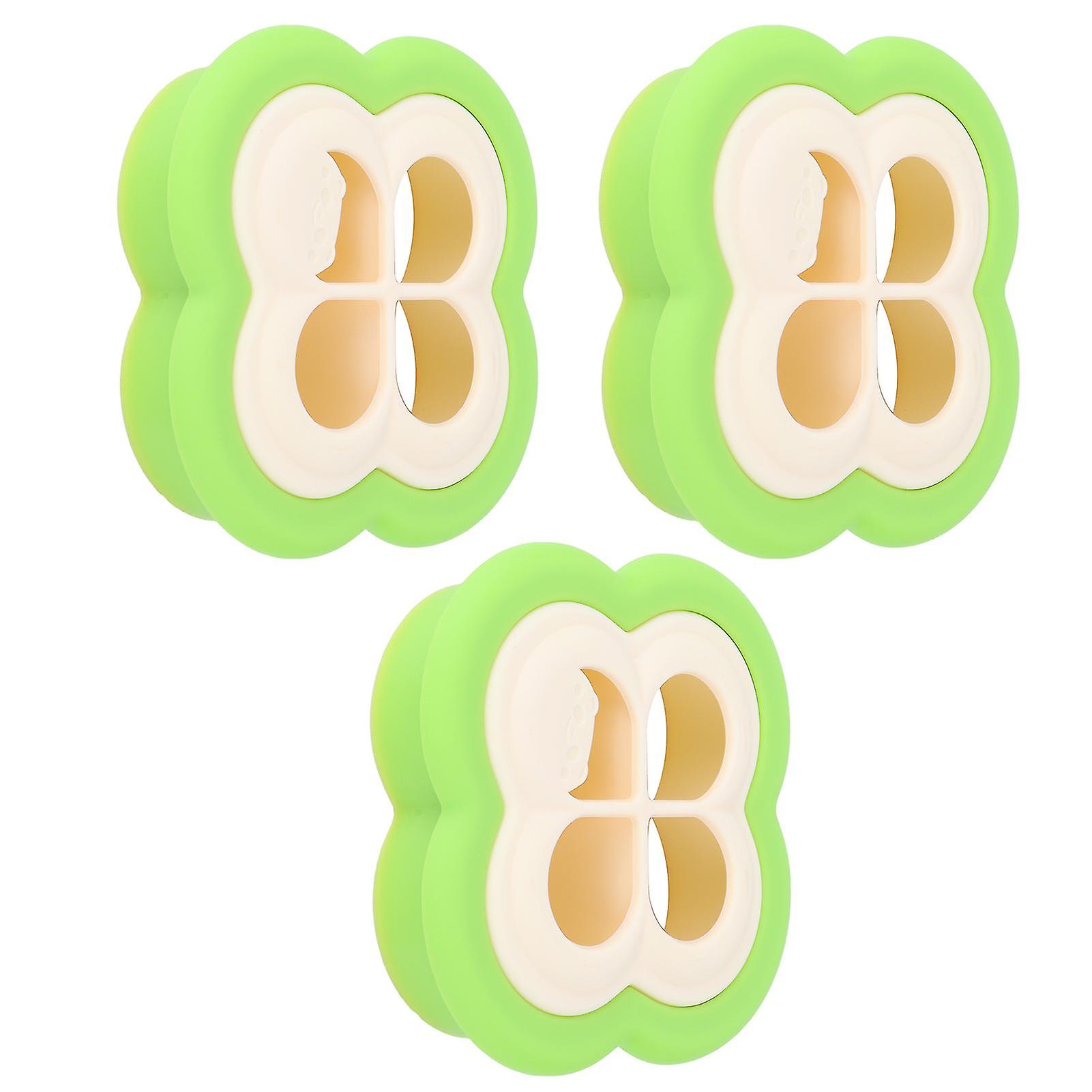 3Set Leaf-Shaped Sandwich Cutter Mold ABS 228g Kitchen Tool