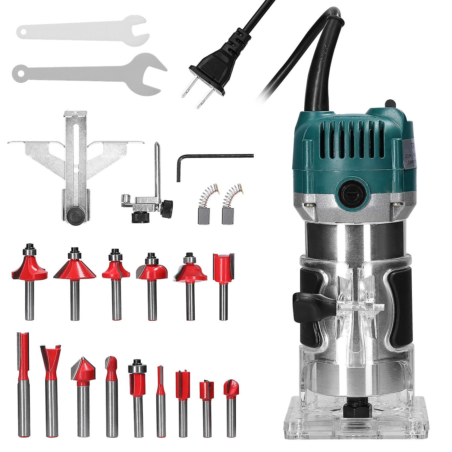 Electric Trimmer Multifunctional Wood Milling Trimming Engraving Slotting Machine Versatile Woodwork