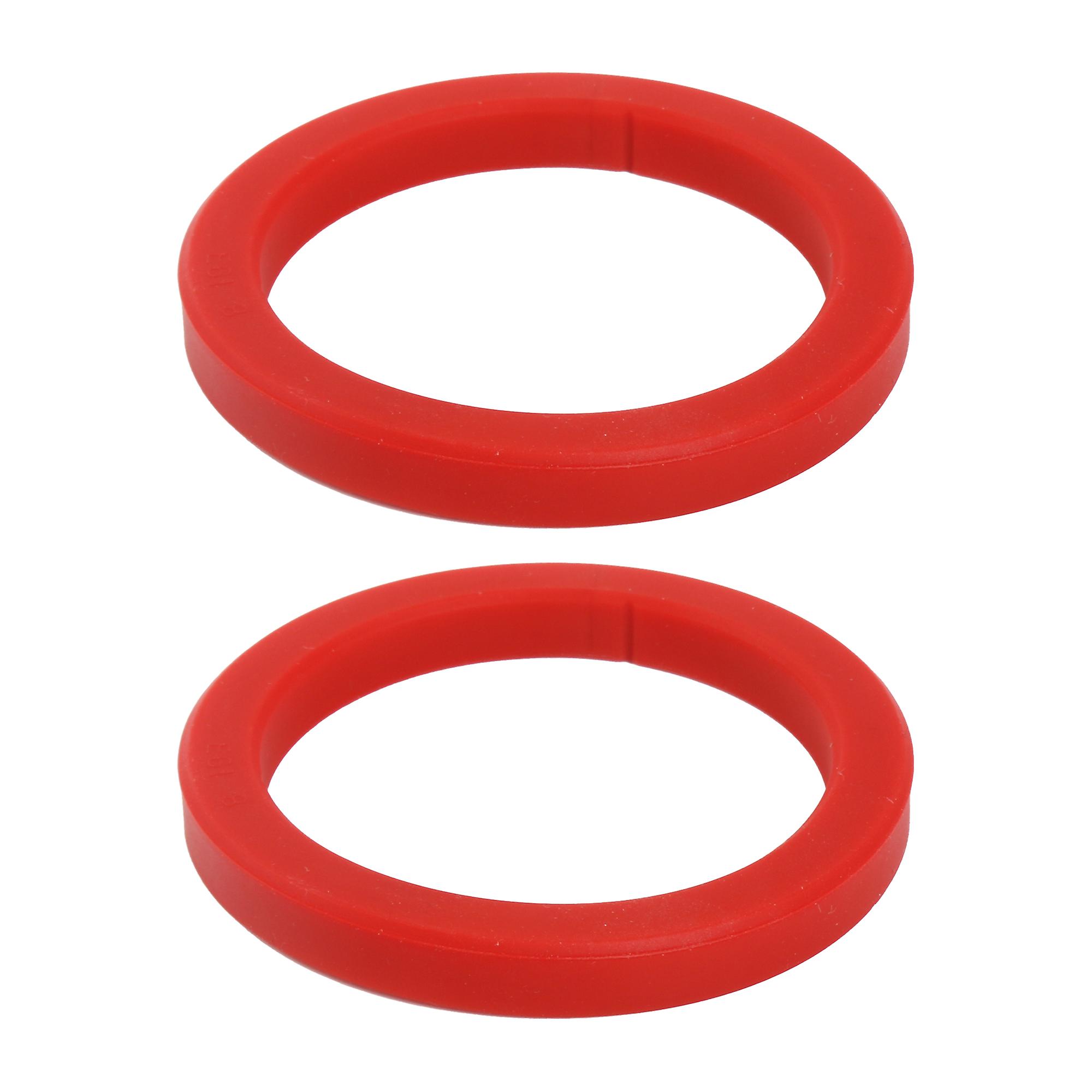 2 Pcs Brewing Group Head Seal Rings Replacement for Decent E61 57mm Red