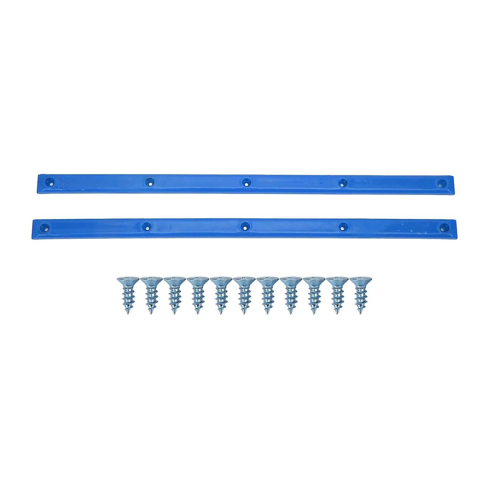 Rails de longboard Rib Bones, résistants à l'usure, durables, stables, flexibles, aspect brillant, bleus