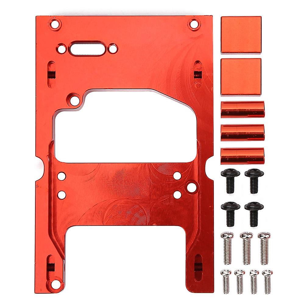 For WPL System 1:16 RC Car Metal Steering Engine Servo Fixing Base Mount Bracketred