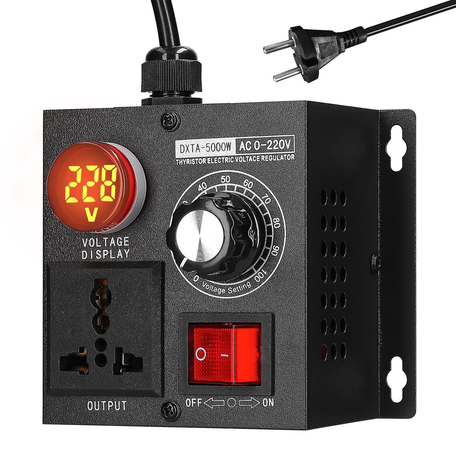 Ac220v 5000w Régulateur de tension en continu Portable Variable Monophasé