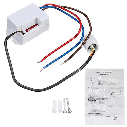 360 Degree Recessed PIR Sensor Detector Ceiling Occupancy Motion Light Switch