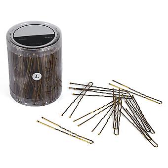 300PCS Wavy U Shaped Hair Grips Pins Clips Gold Large Hairdressing Styling Tool Durable Non-Slip Accessories