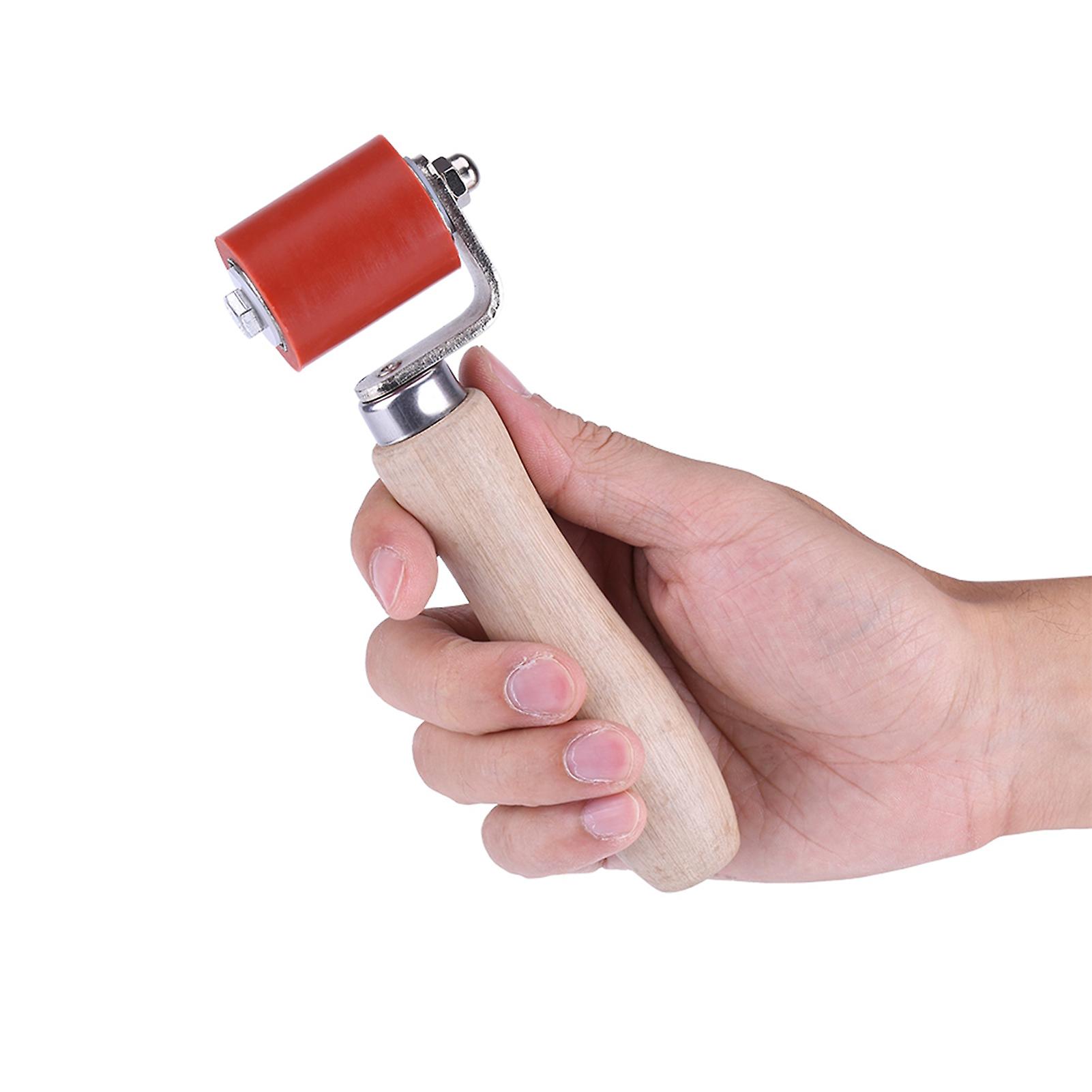 40mm Silicone High Temp Resistant Hand Pressure Roller, Red