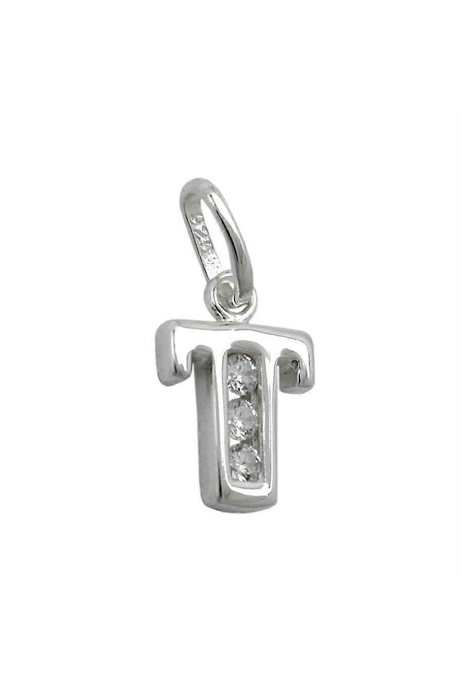 Pendant Initial T With Cz Silver 925 - Gl91444t
