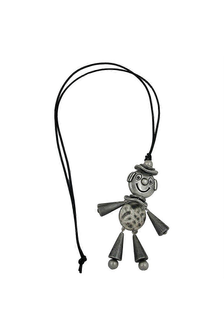 Necklace Jumping Jack Antique-silver 90cm - Gl01355