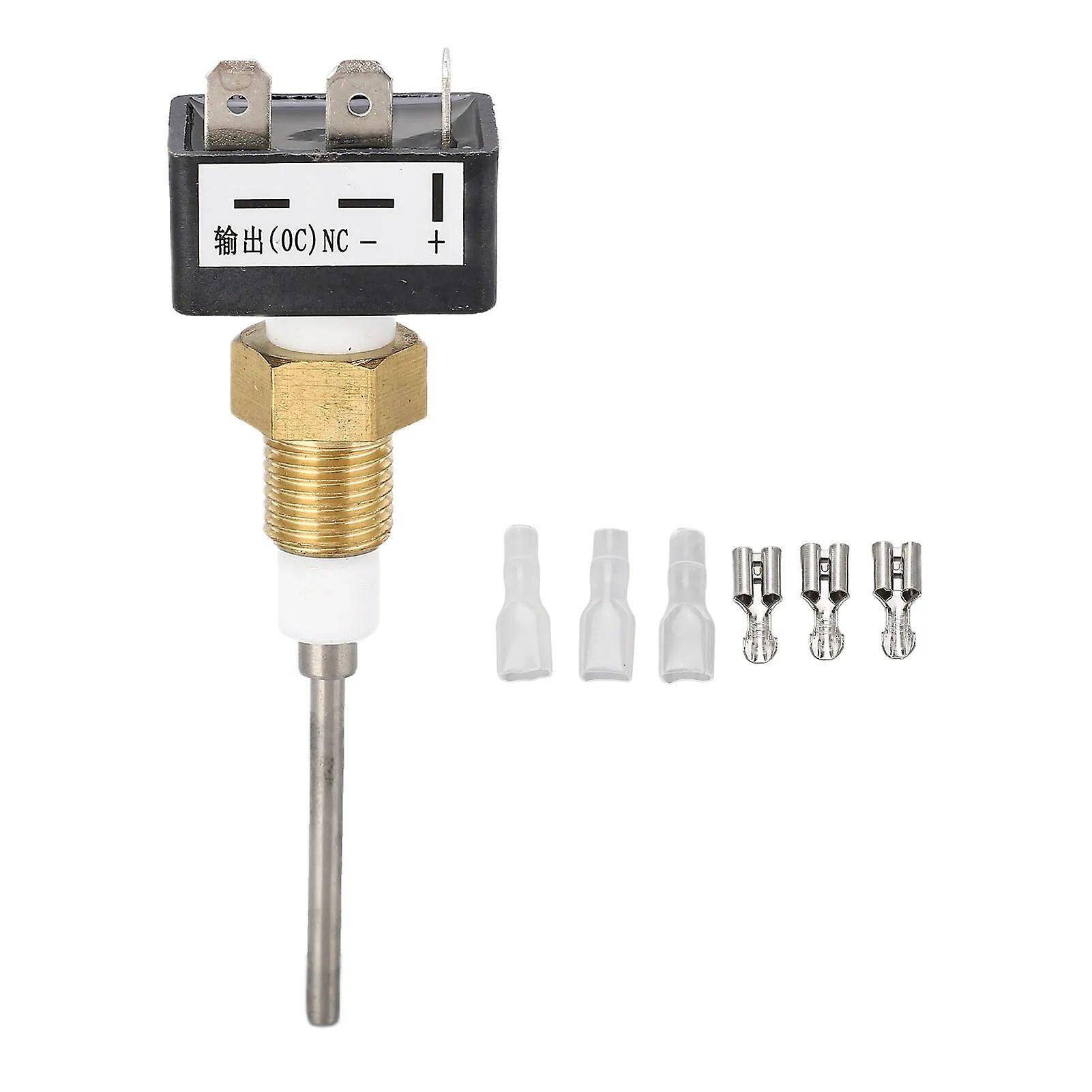 Water Level Sensor Brass Stain Steel ABS Liquid Level Alarm Low Water Level Alarm Sensor 1/4NPT 5 to 35VDC for Generator~6268