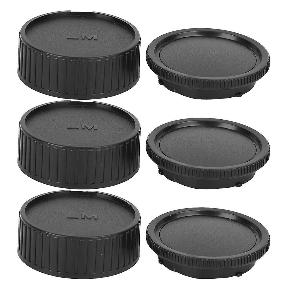 Camera Body Lens Cover Kit Lightweight Dustproof Scratch Resistant Fit for Leica M Mount