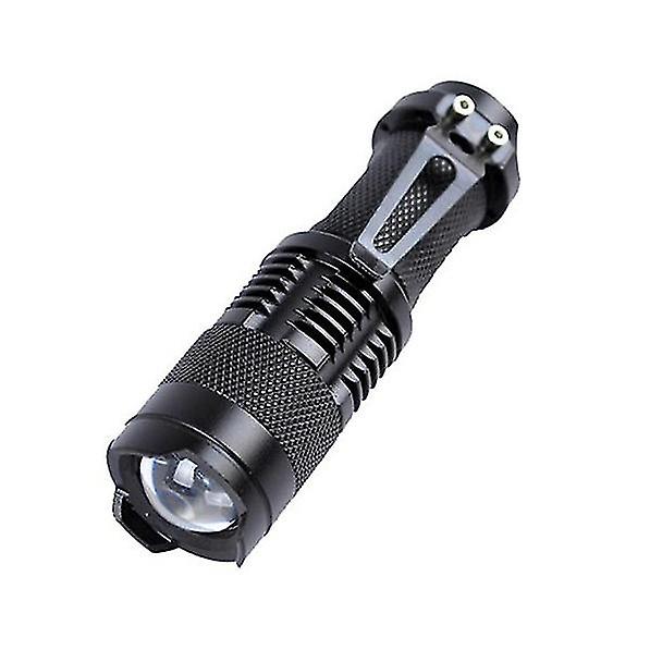 Zoomable Led Flashlight Torch Light 365nm Ultra Violet Blacklight Aa Battery