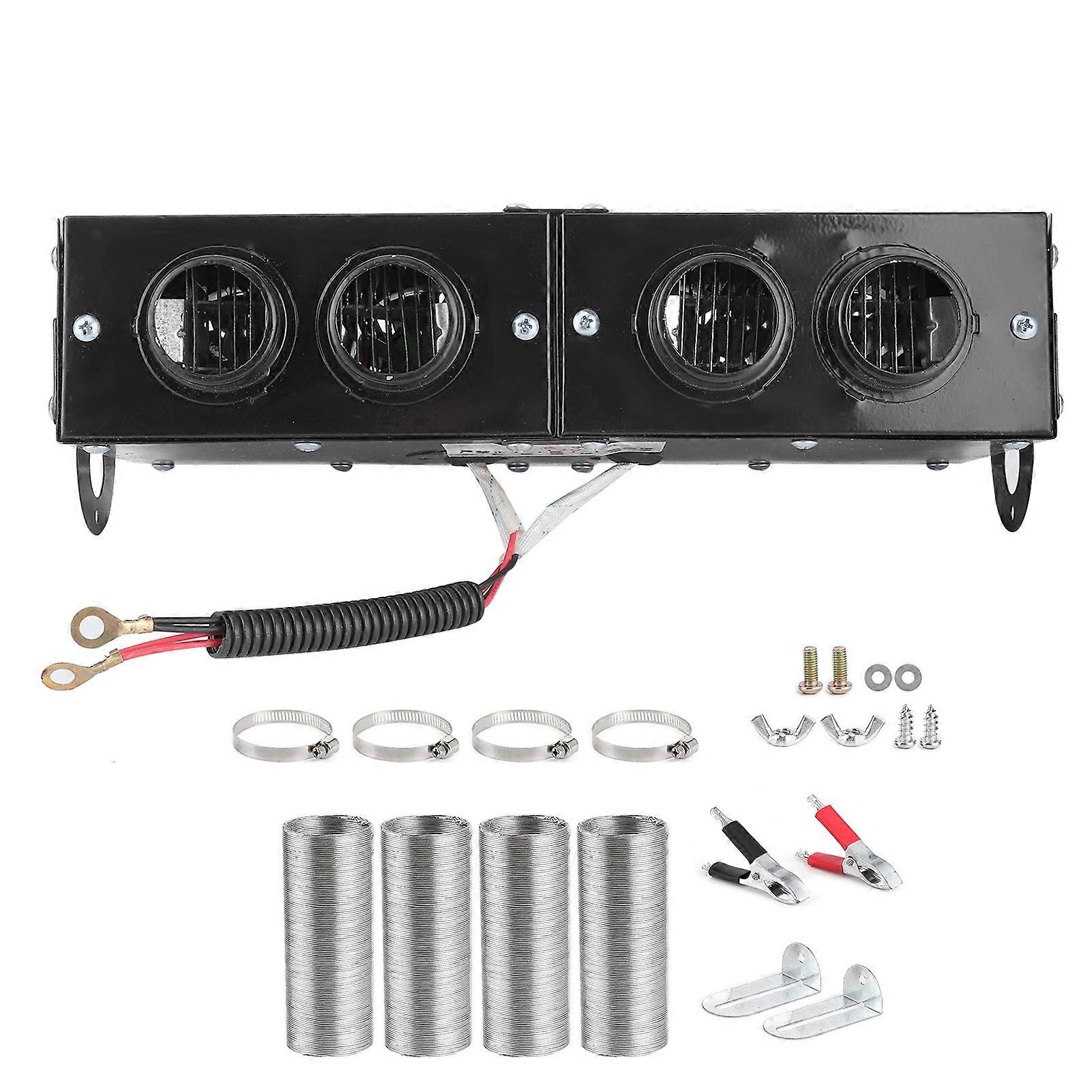 Car Heater Defogger Auto 4 Hole Heating Fan 12V Defroster Defogger 800W