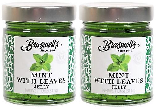 Braswell's Minzgelee mit Blättern 2er Pack