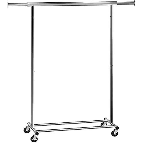 Heavy-duty extendable clothes rack with 90 kg load capacity