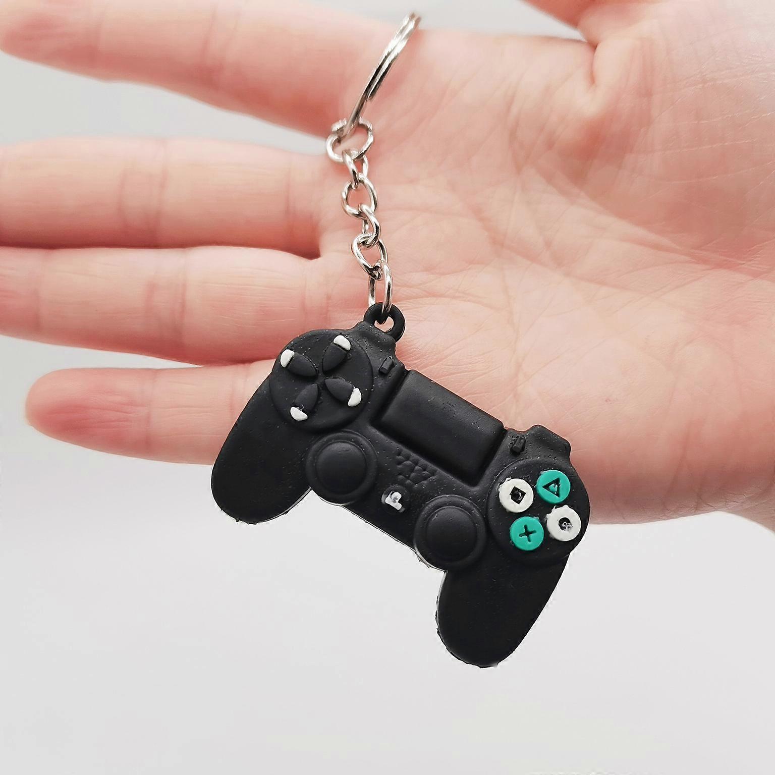 Key ring with video game console Black