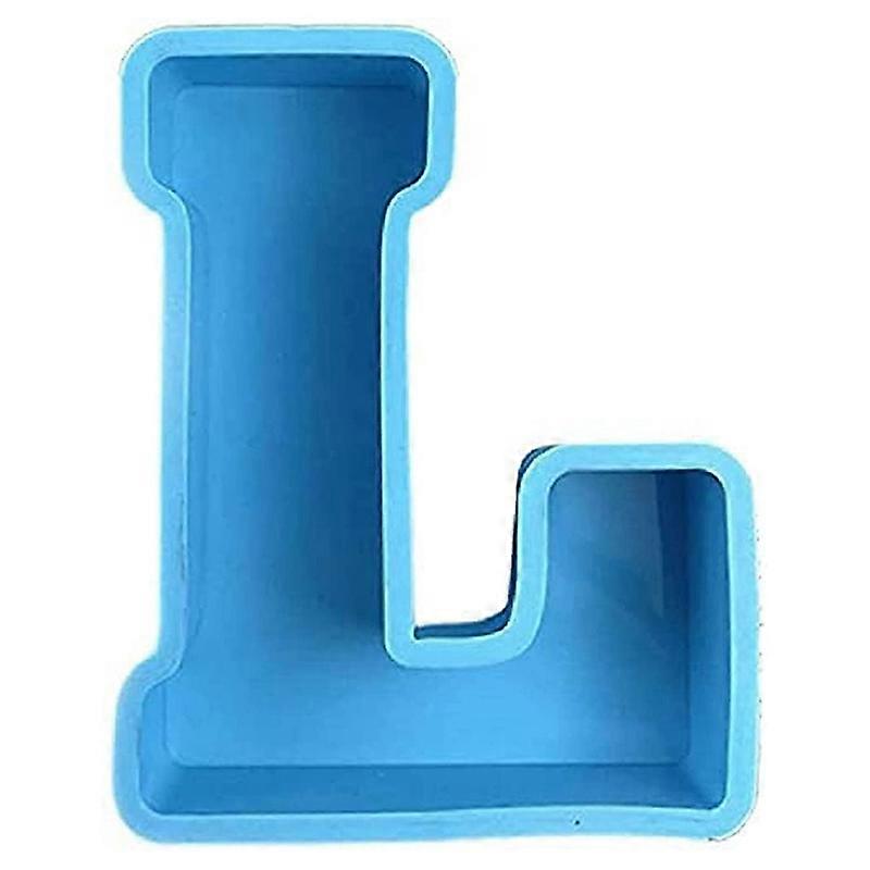 3D Alphabet Epoxy Resin Silicone Mold, Casting Molds(L)