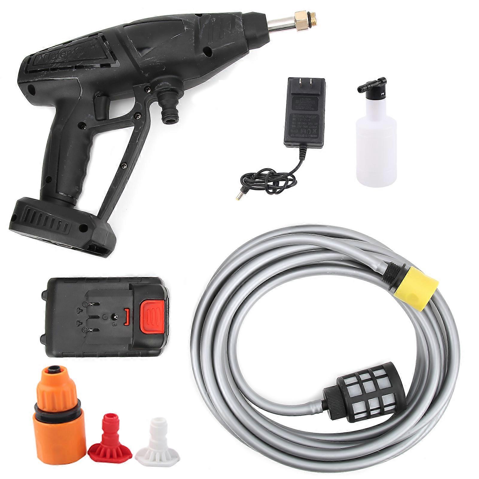 Portable Cordless Power Washer 20V Rechargeable Battery 520PSI High Pressure Washing Tool US Plug 100240V E2U211