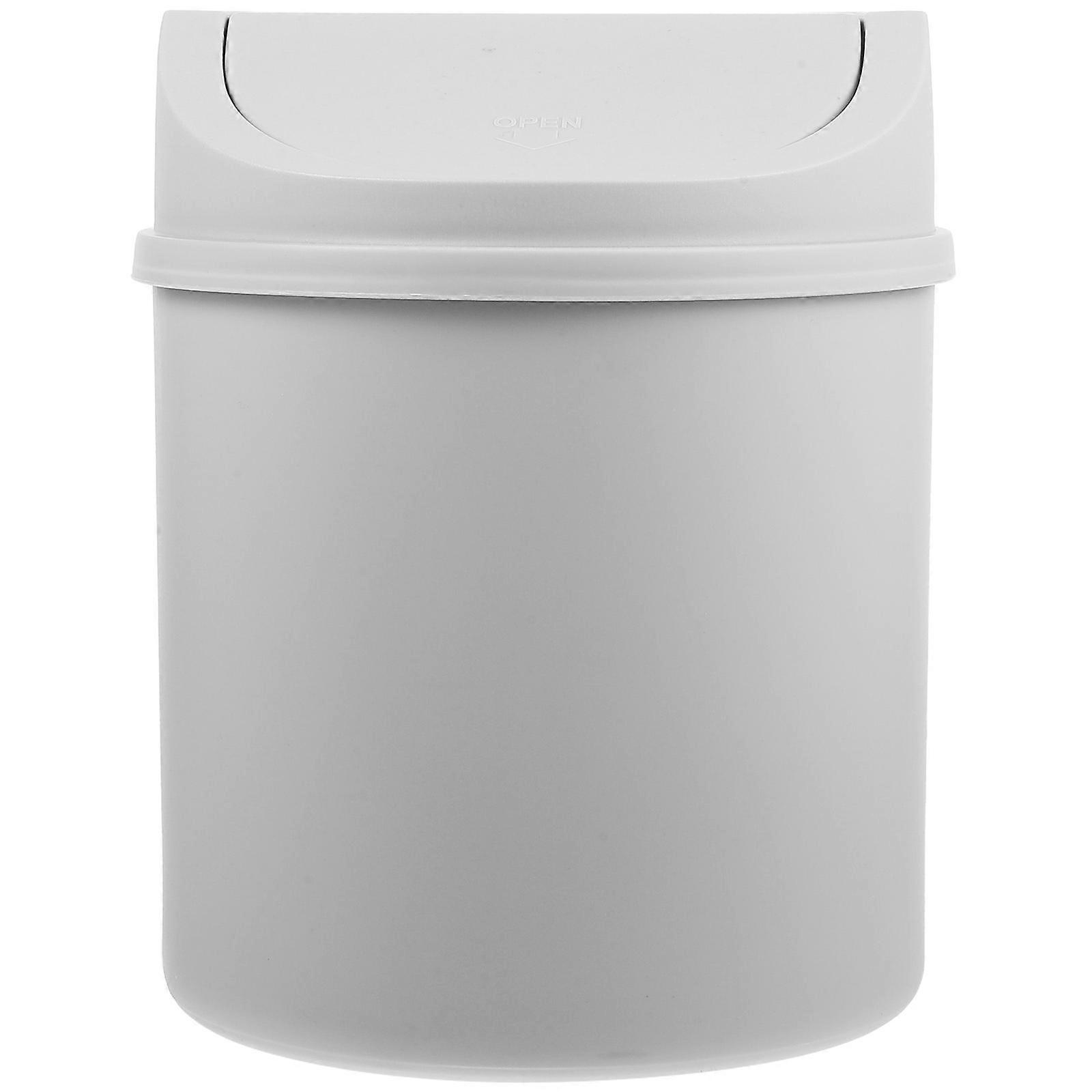 Desktop Trash Swing Top Bin Can Small Trash Can Mini Trash Can With Lid For Home Office Dorm