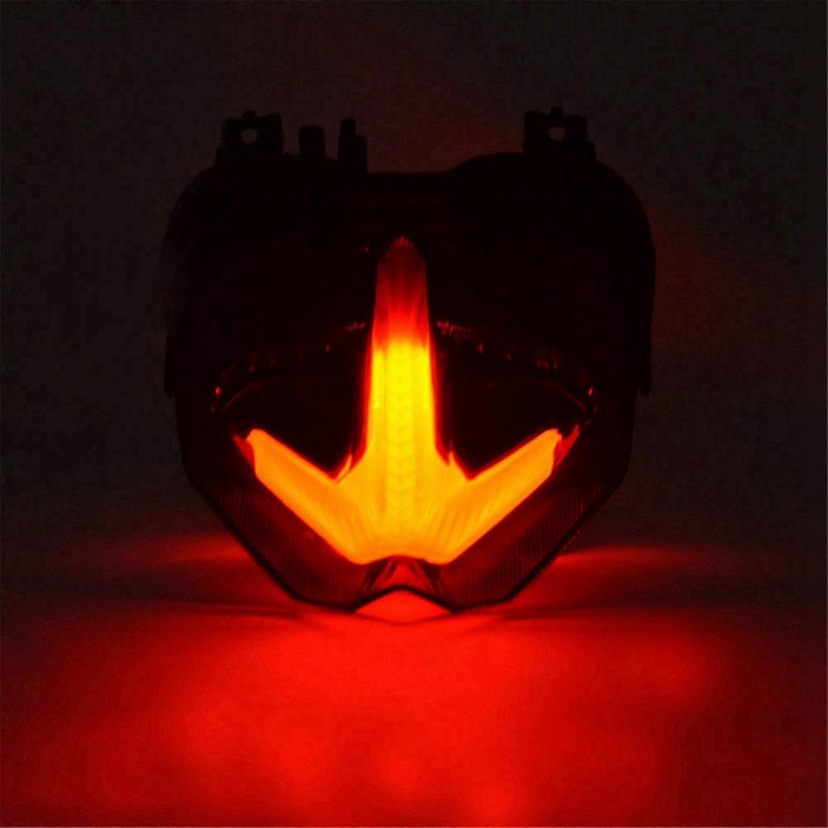 For MT09 2021 2022 Rear Taillight Motorcycle Brake Turn Signal Integrated Tail Lights LED Waterproof Red Shell