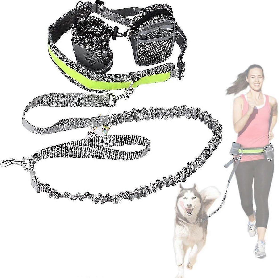 Running Dog Leash Kit Ideal for Running, Jogging and Walking - Hands Free Leash