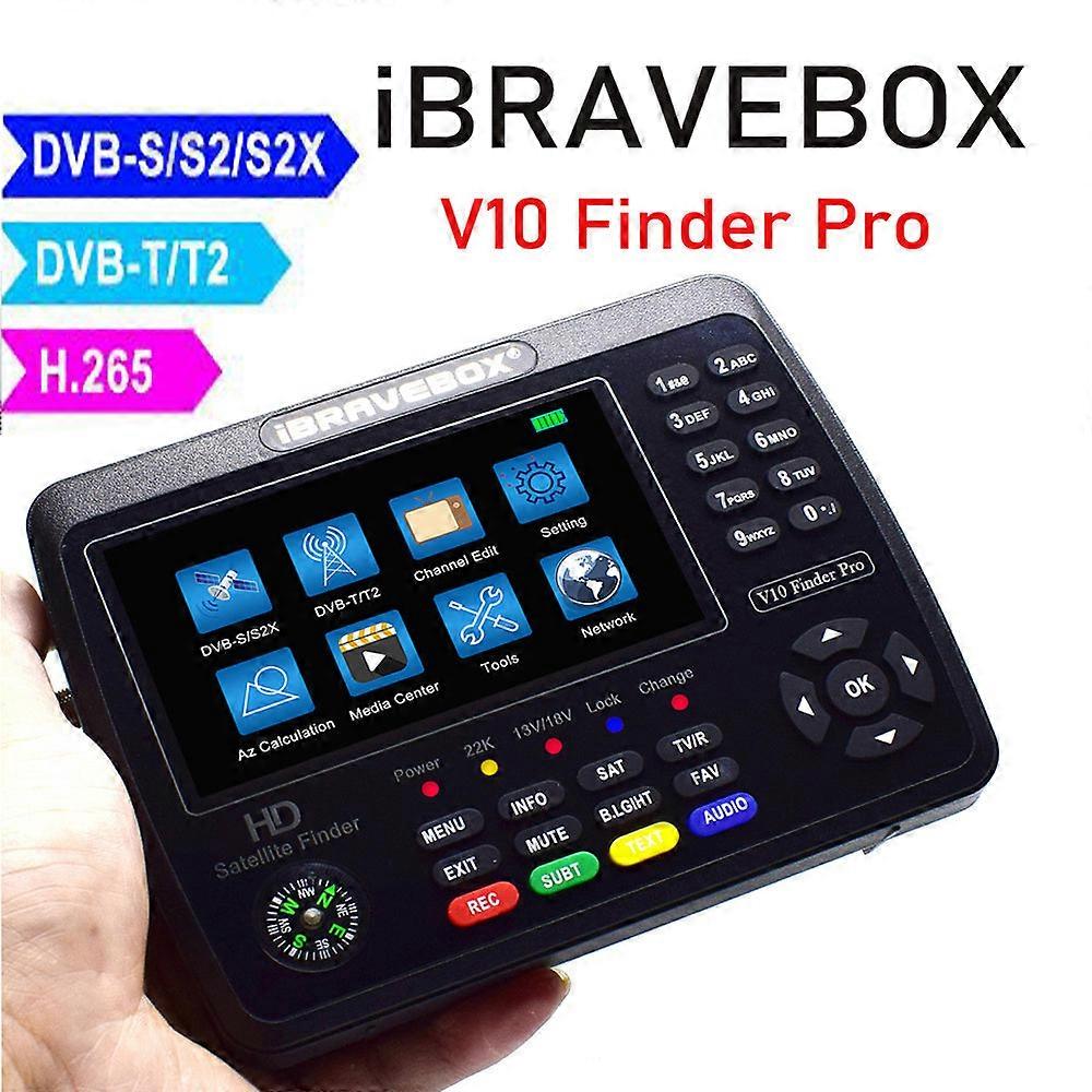 ibravebox v10 pro hevc sonifmètre satellite et terrestre dvb-sa2x/s2/t2 h.265