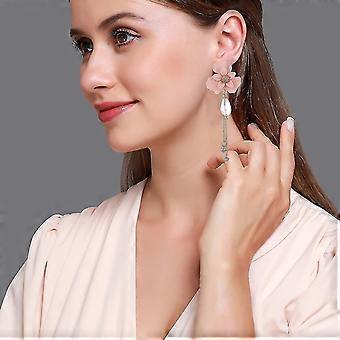 Boucles D'Oreilles Gothiques Dentelle Longues - Perles Et Glands - Style Vintage