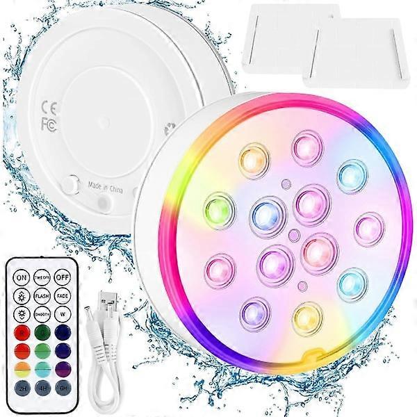 Pool light, fully sealed rechargeable pool light, IP68 W