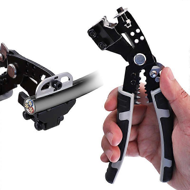 Wire Stripper CR-V Crimping Plier Portable Electrician Wire Multi-Tool for Pressing Cutting Stripping Crimping Winding Wires
