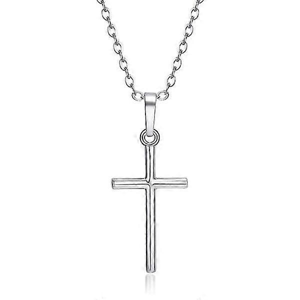 Silver Necklace With Thin Silver Chain Silver