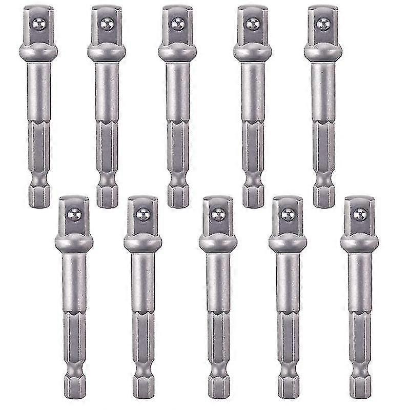 10pcs Socket Adapter 1/4 Inch Hex Extens For Driver 3/8 Inch Bit Adapter