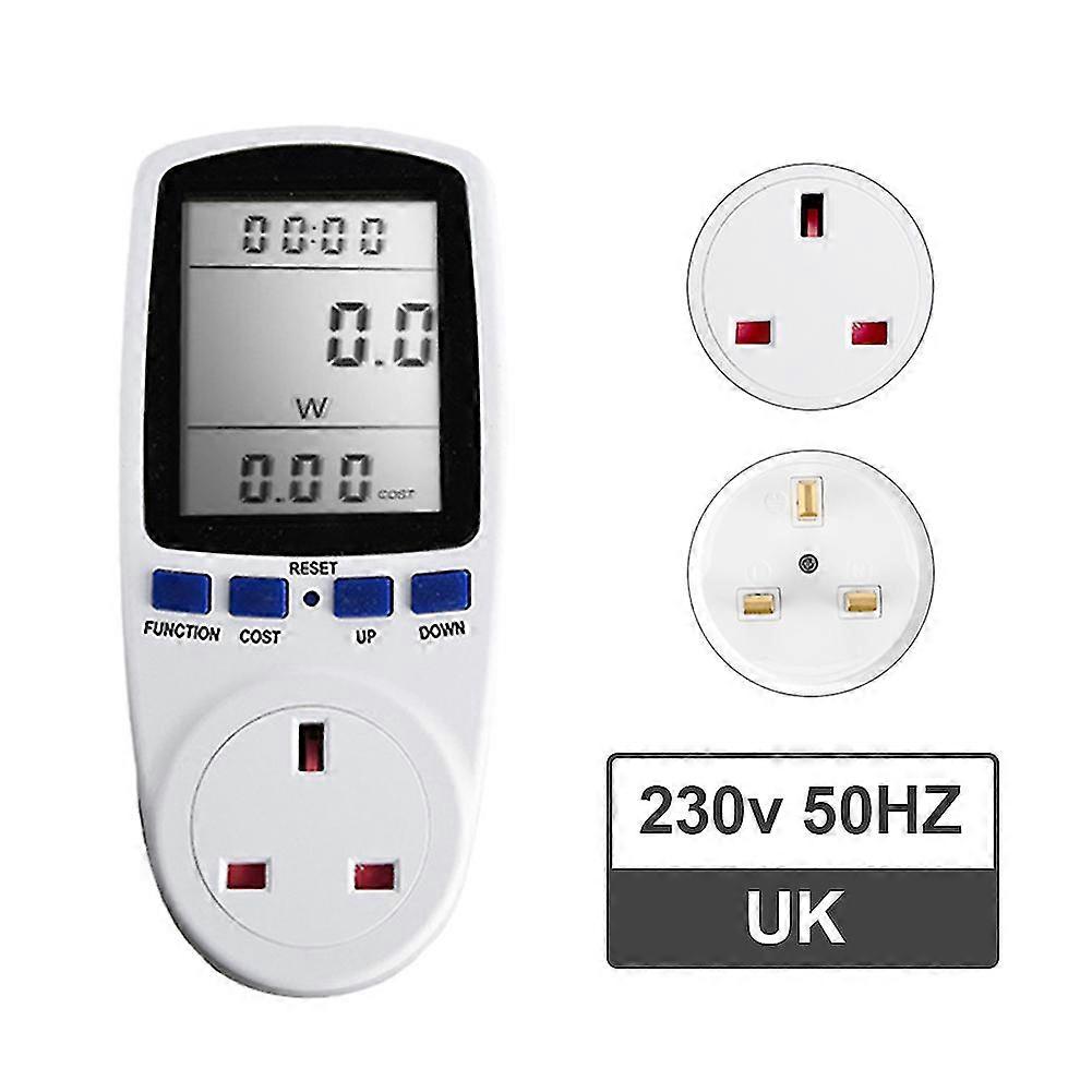Plug In Electricity Power Consumption Meter Energy Monitor Watt Kwh Analyzer