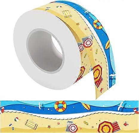65.6 FT Summer Beach Bulletin Board Borders, Summer Classroom Bulletin Board Borders Classroom Borders for Bulletin Board, Bulletin Trim Board for Hom
