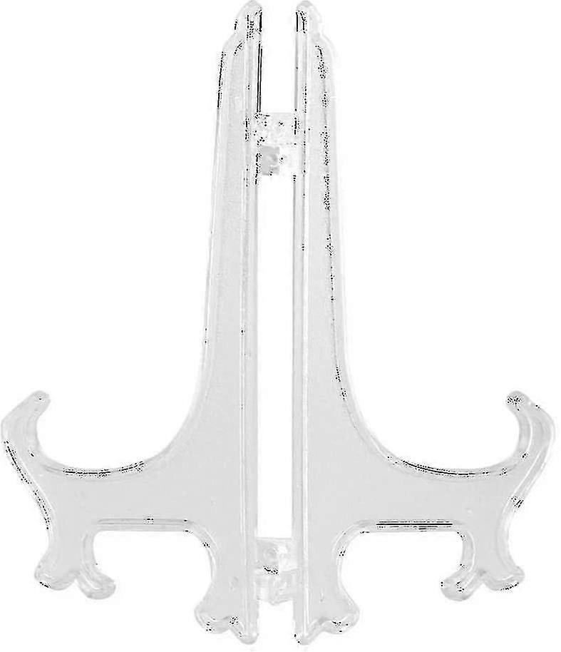 10pcs Folding Plastic Plate Holders Easels Or Stand Dish Picture Frame Decorative Display Stand Rack