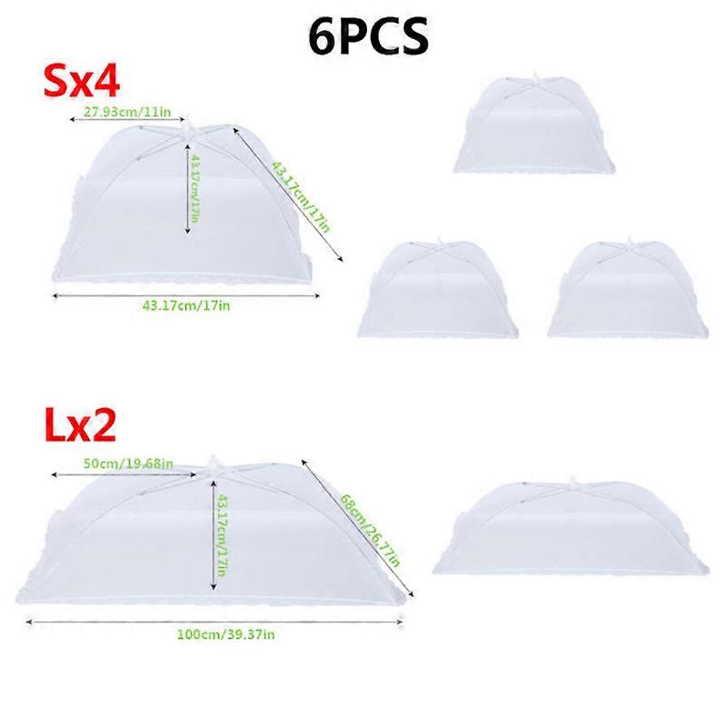 1pc/6pcs Plain Food Coverilsd