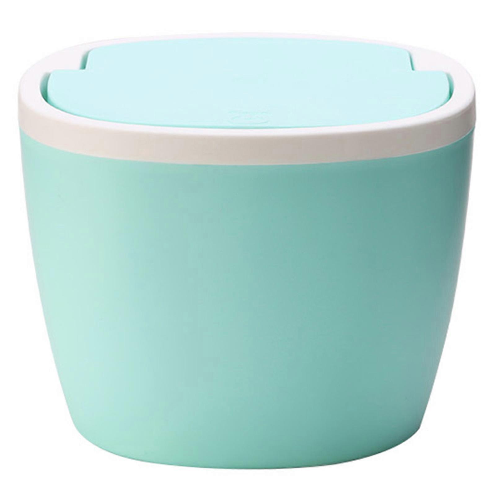 Mini Trash Can Desktop Trash Bin with Lid Small Tiny Countertop Garbage Bin for Office Home