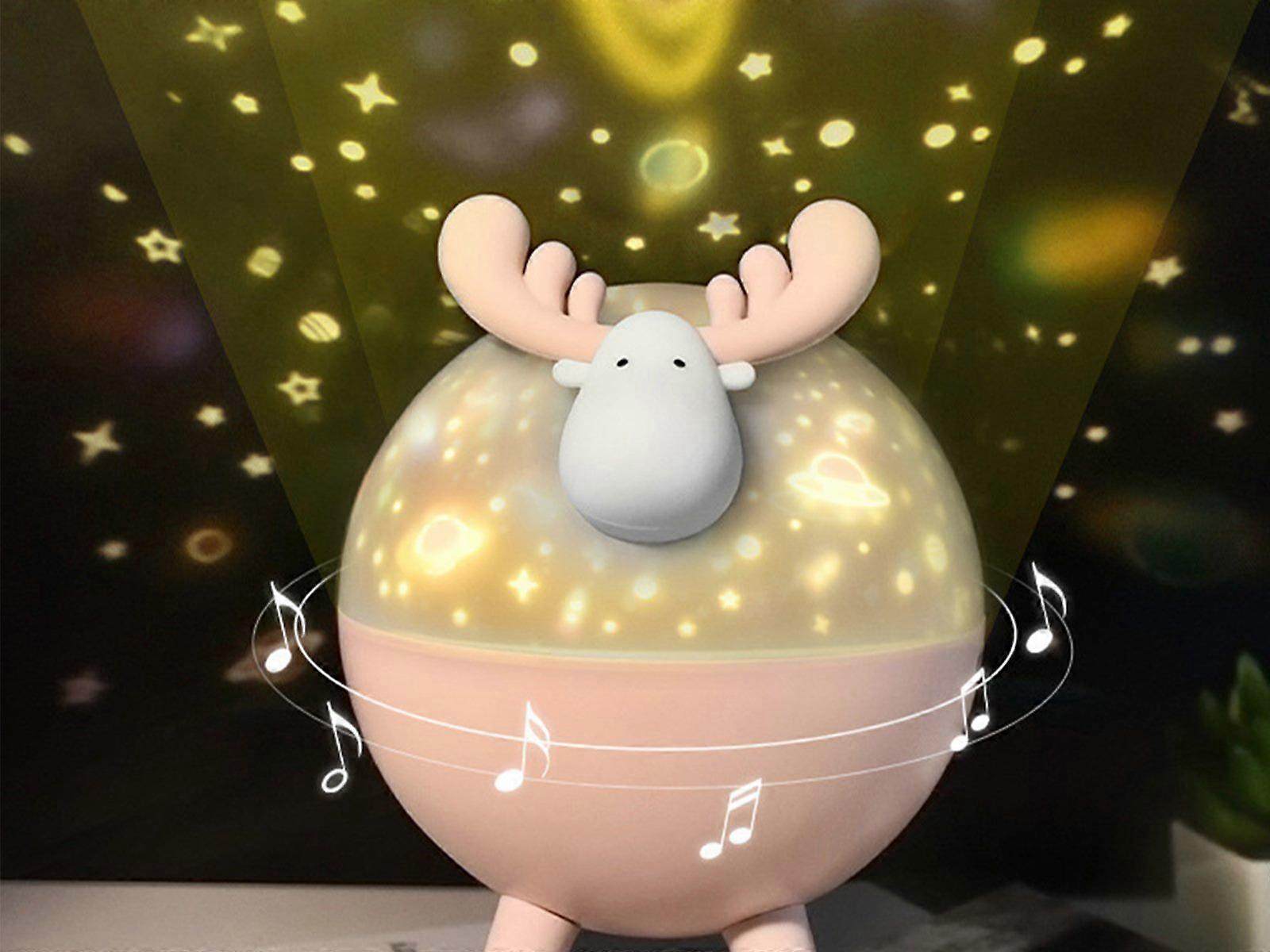 2PCS Deer Shaped Projector Night Light LED Starry Projector Lamp