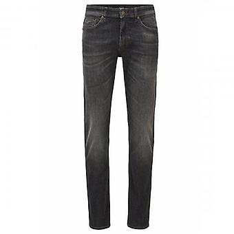 Men's Hugo Boss Delaware BC-L-P SNALE Black Washed Slim Fit Jeans 005 50448491