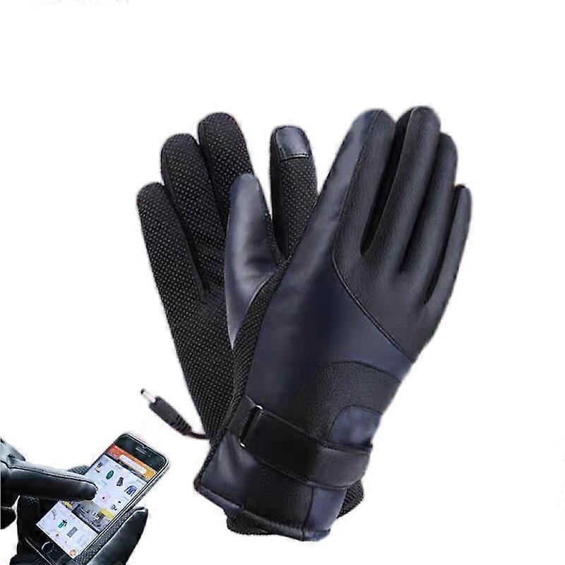 加熱手袋、電気加熱手袋キャンプハンドウォーマー冬暖かいタッチスクリーン手袋